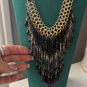 Elegant Black and Gold Necklace